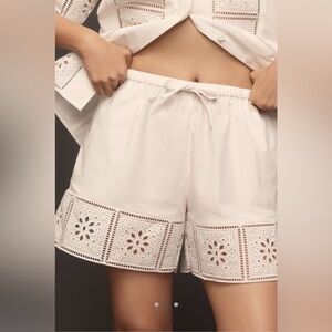 NWT Anthropologie ALIGNE Eyelet Chelsea Shorts